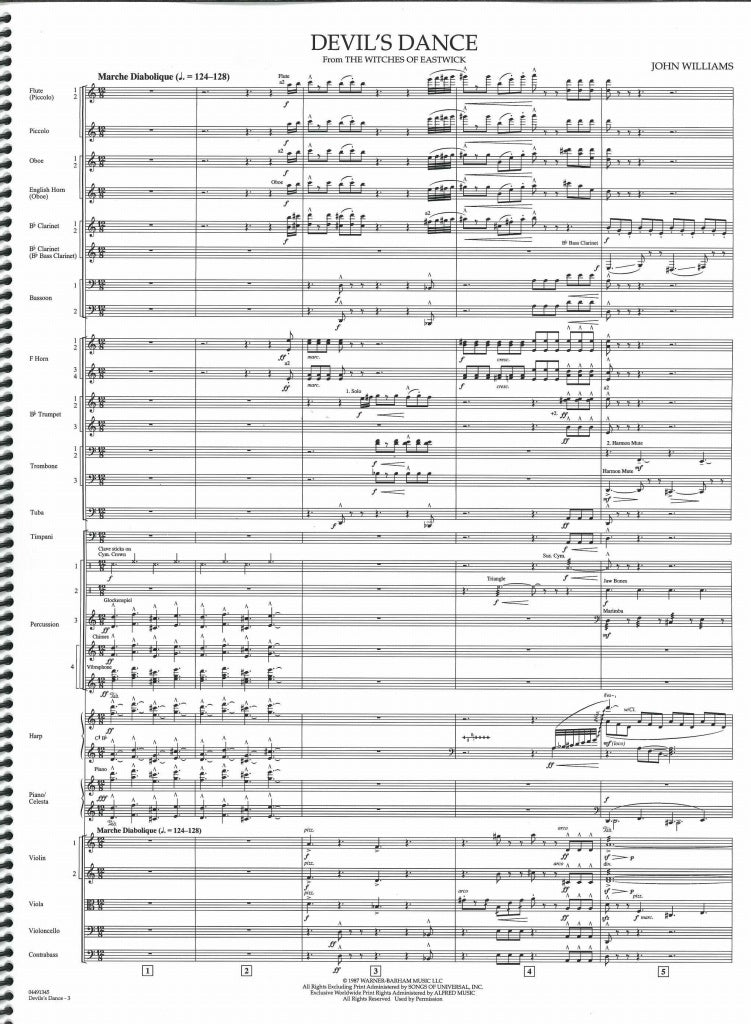 Williams,J., Devil's Dance (Score) (Hal Leonard)