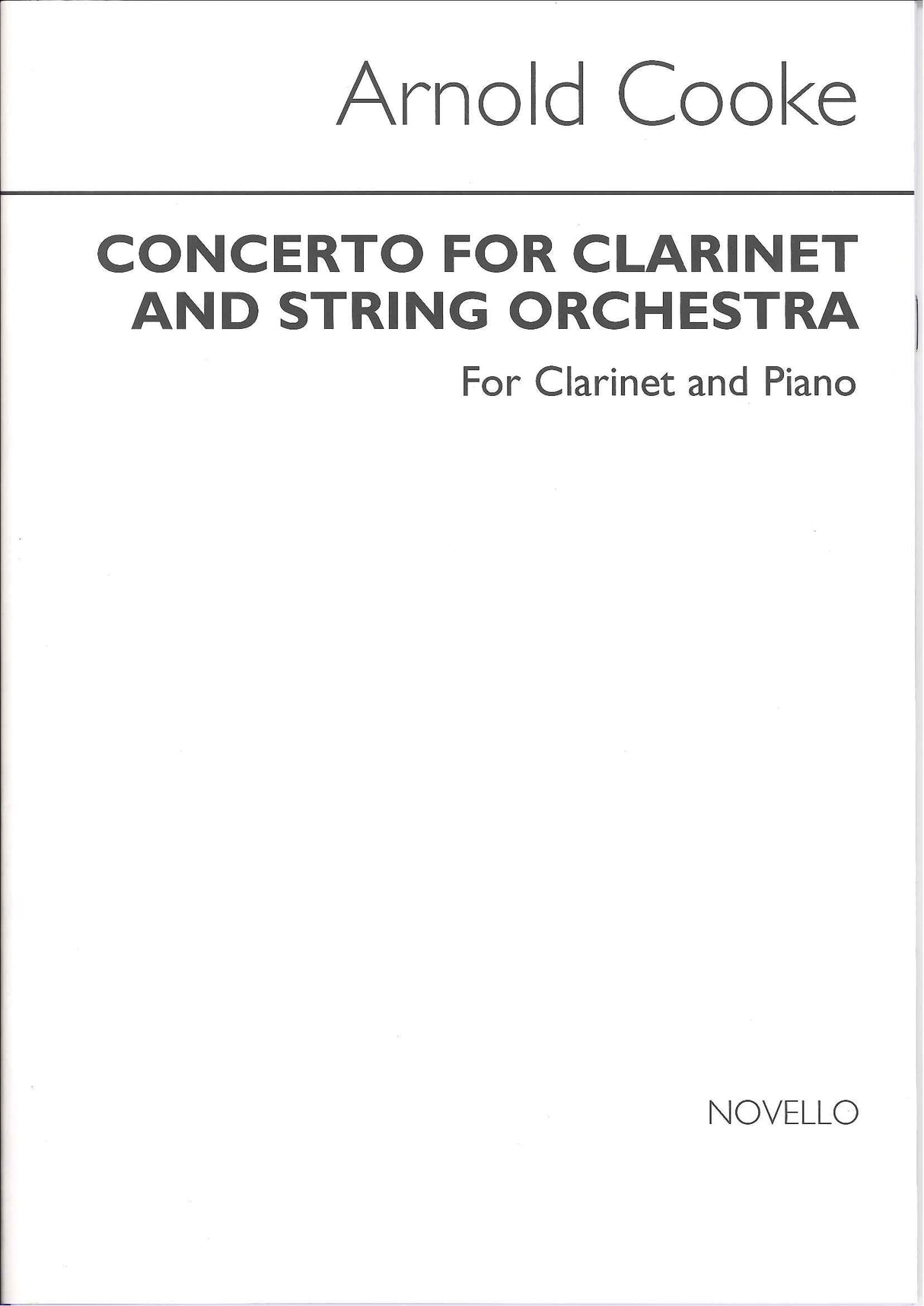 Cooke, Concerto (Novello)