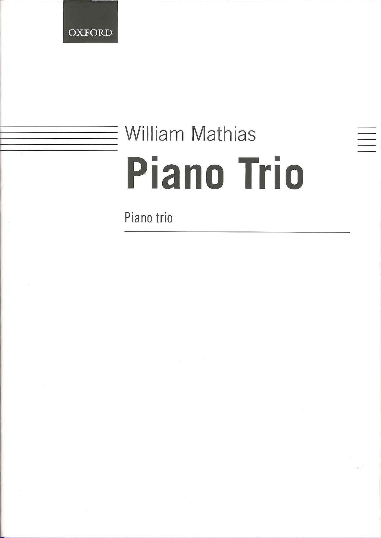 Mathias, Piano Trio (Oxford University Press)
