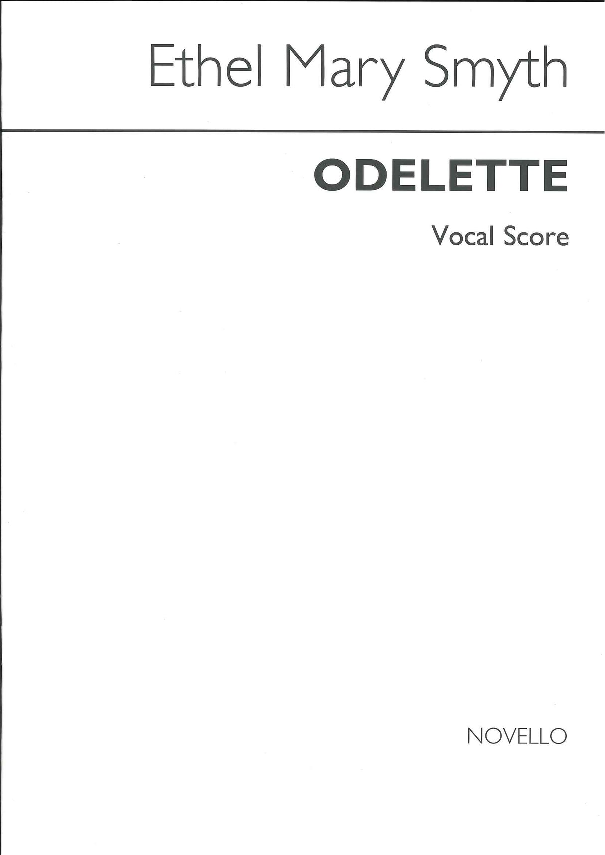 Smyth, Odelette (Novello)