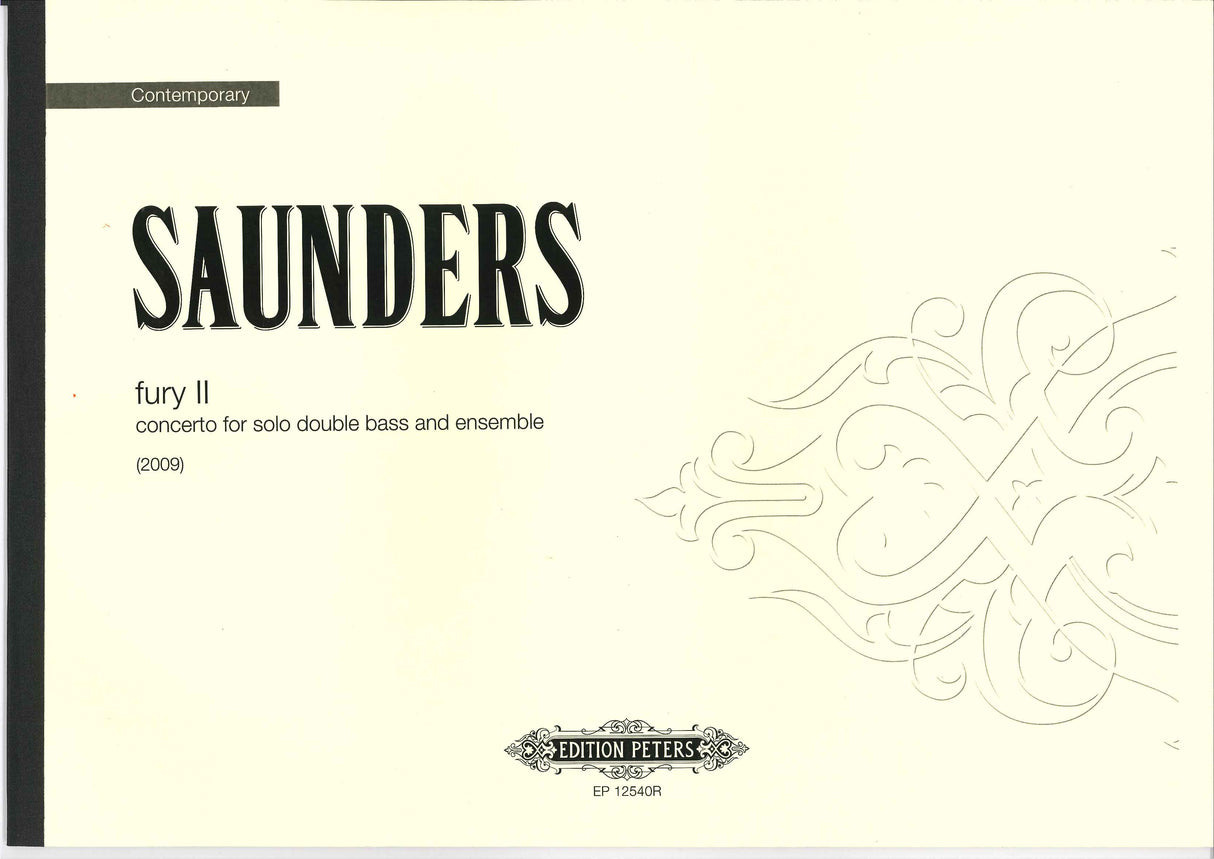 Saunders, fury II: Concerto for D.Bass (Peters)