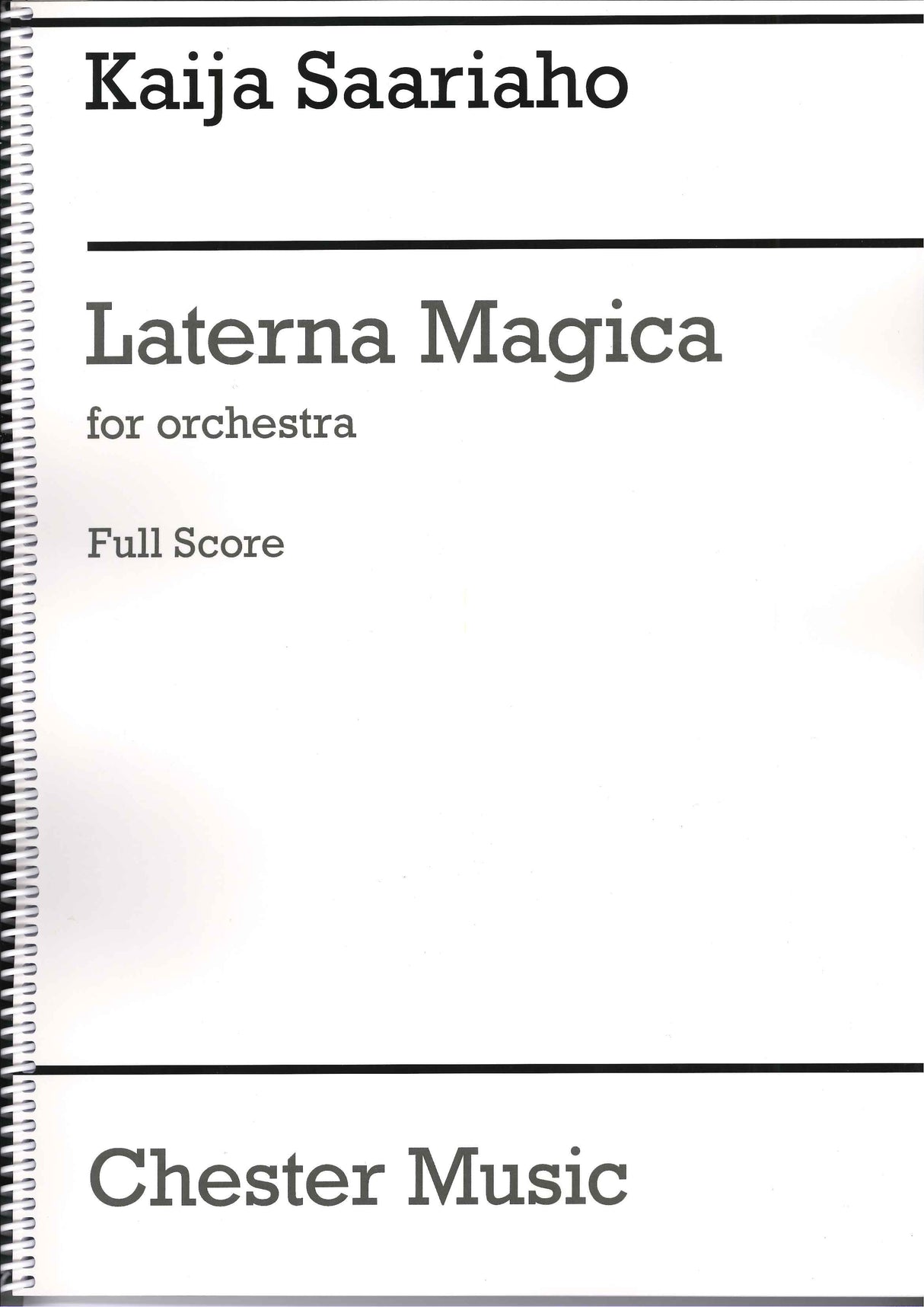 Saariaho, Laterna Magica (Chester)