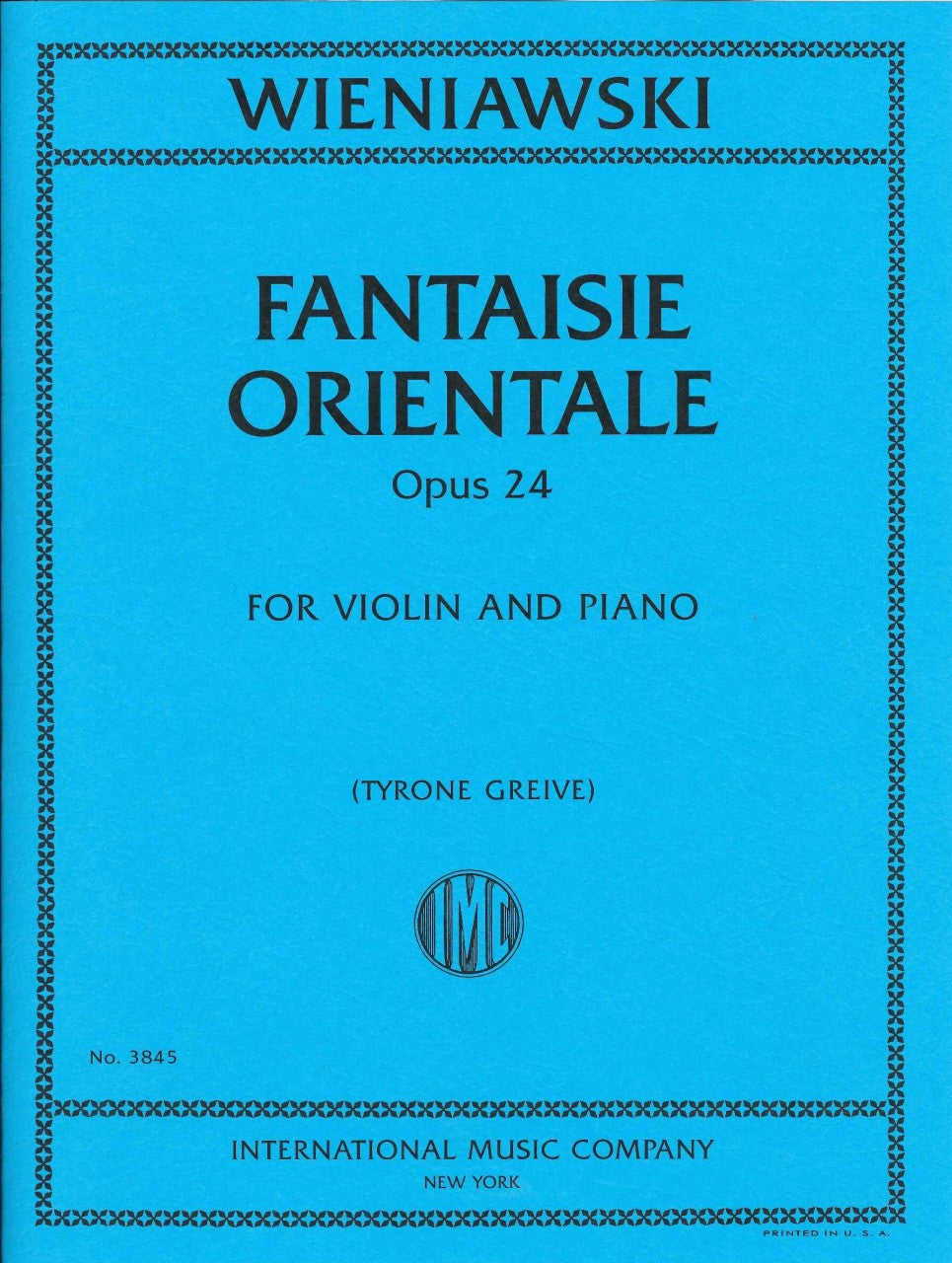 Wieniawski, Fantaisie orientale op. 24 (IMC)