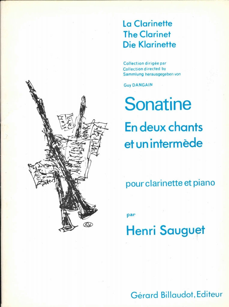 Sauguet, Sonatine en 2 chants & un inter (Billaudot)