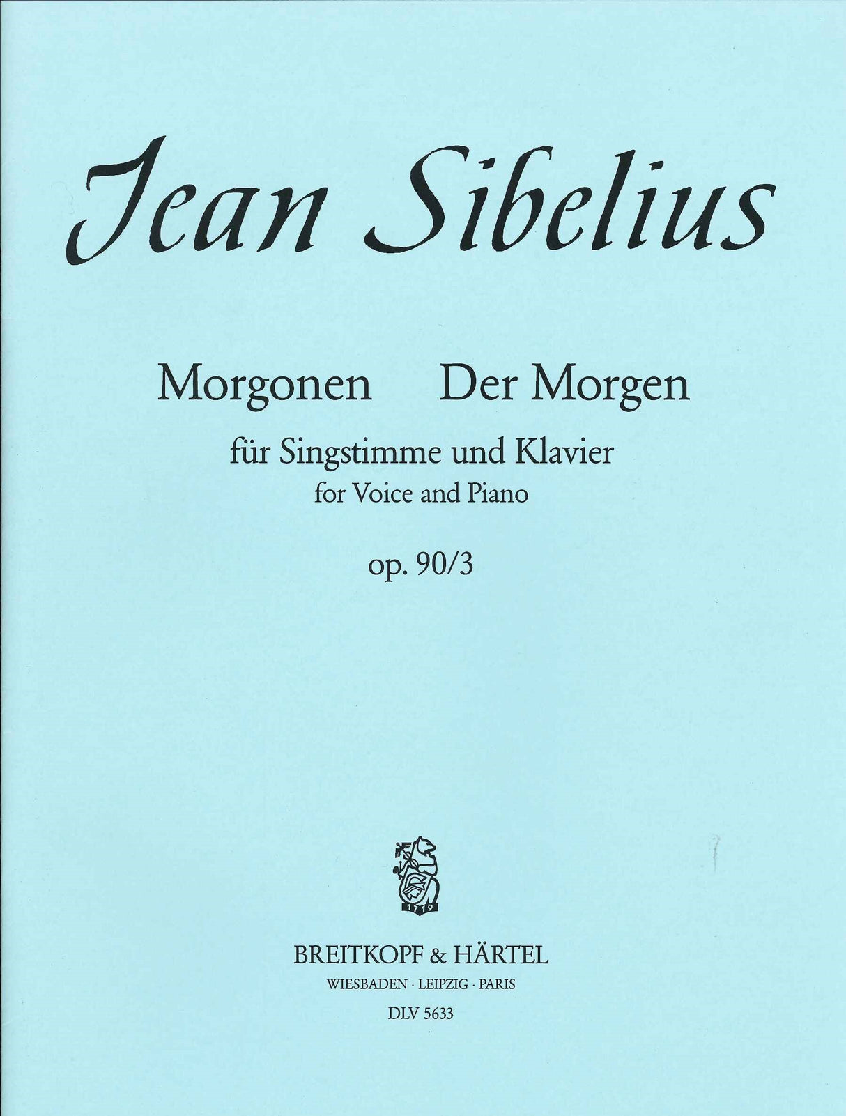Sibelius, op. 90/3 Morgonen = Der Morgen (Breitkopf)