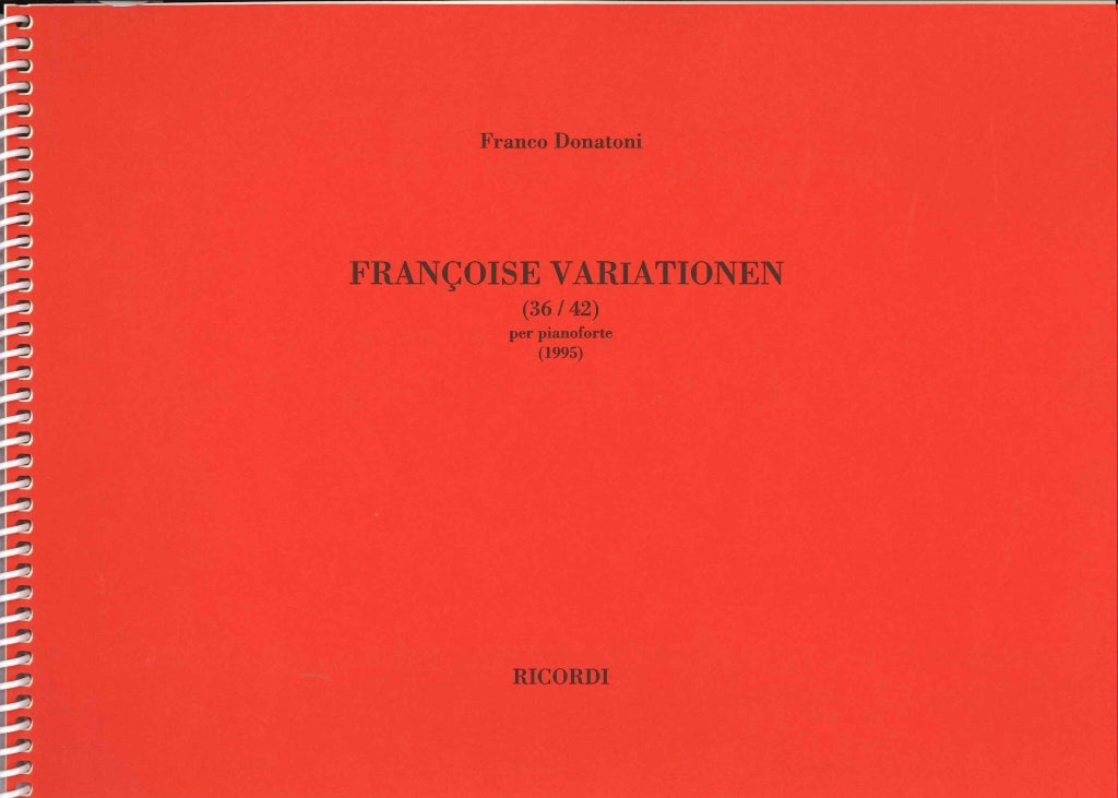 Donatoni, Francoise Variationen 36-42 (Ricordi)