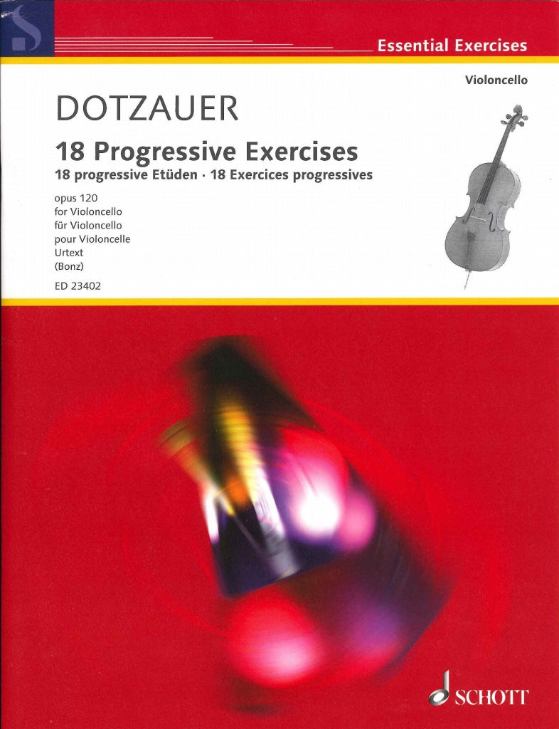 Dotzauer, 18 Progressive Exerc. op. 120 (Schott)