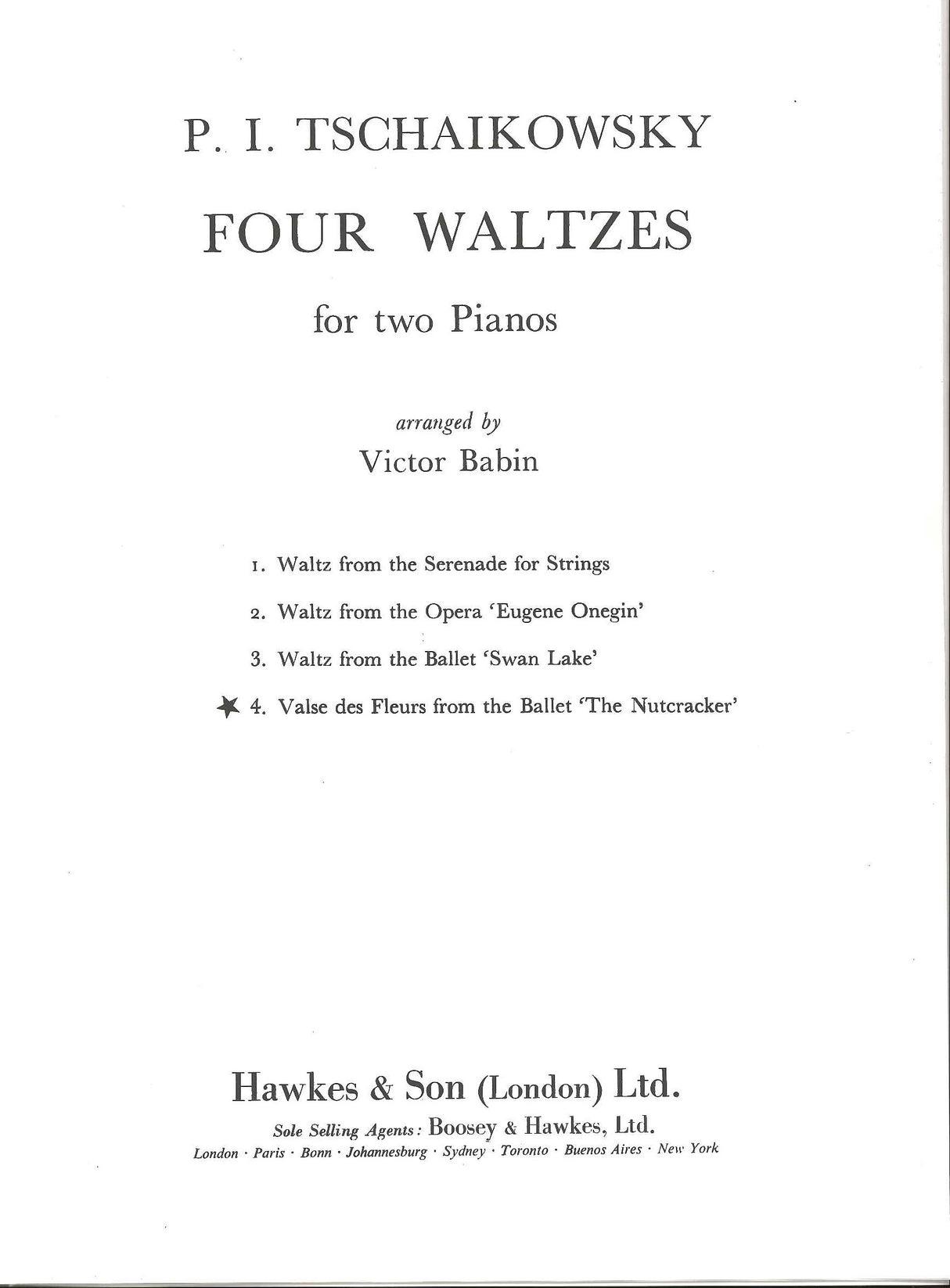 Tchaikovsky, Waltz of the Flowers (Babin (Boosey)