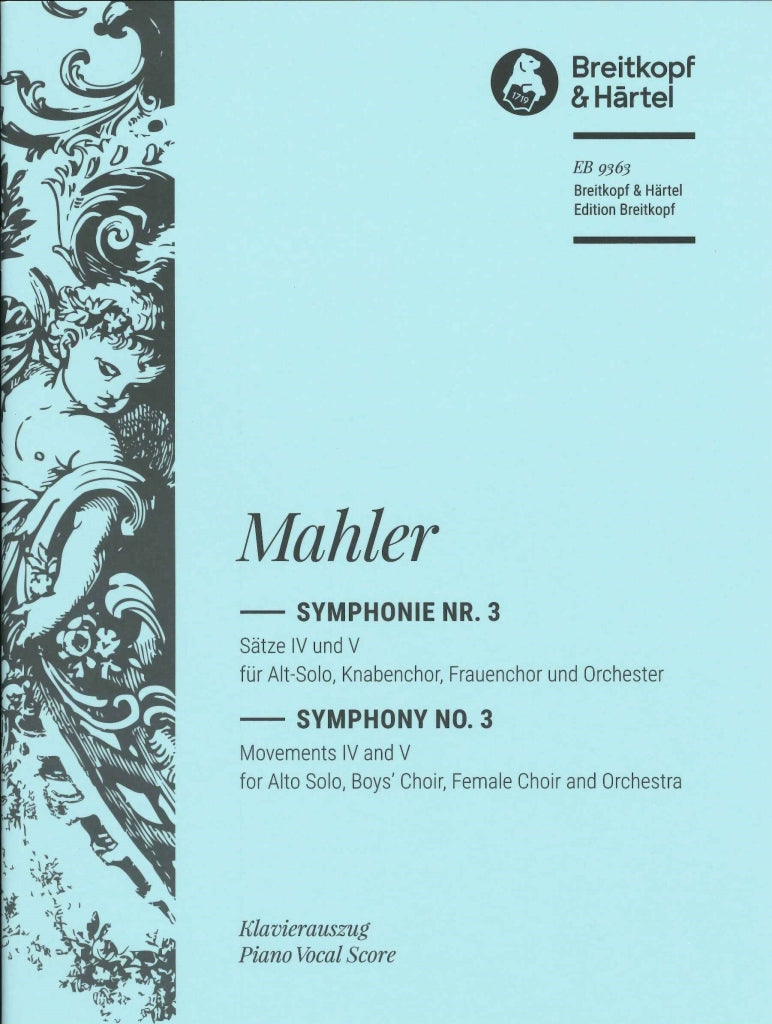 Mahler, Symphony No. 3, 4th & 5th Movts. (Breitkopf)