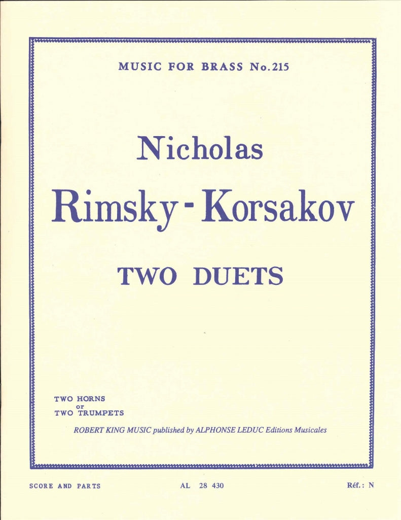 Rimsky-Korsakov, 2 Duets (2Hn/2Trp) (Robert King/Leduc)