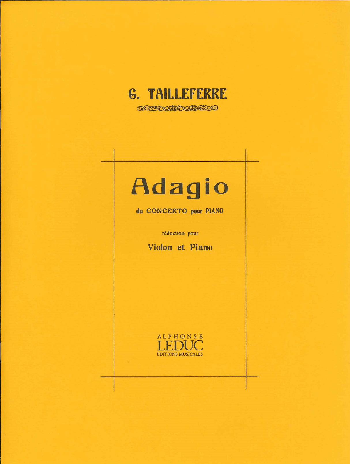 Tailleferre, Adagio du Concerto (Heugel)