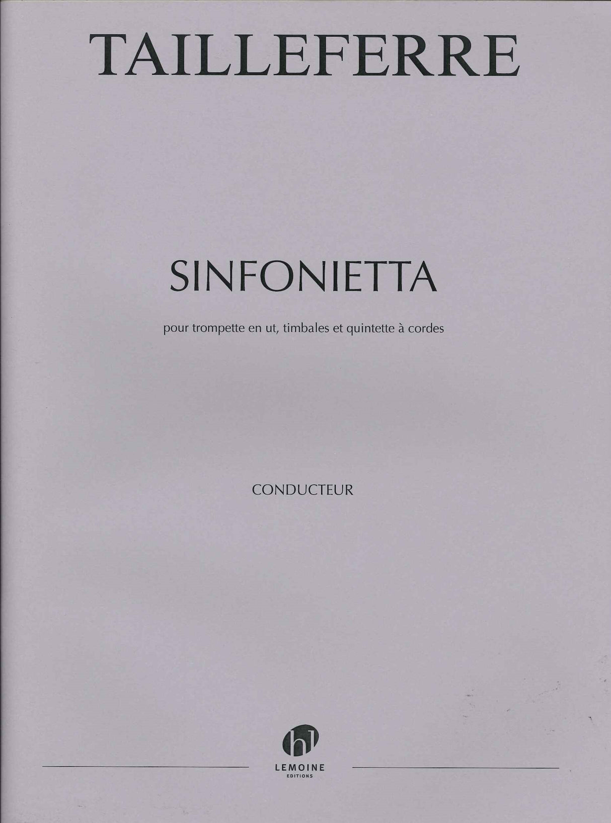 Tailleferre, Sinfonietta (Lemoine)