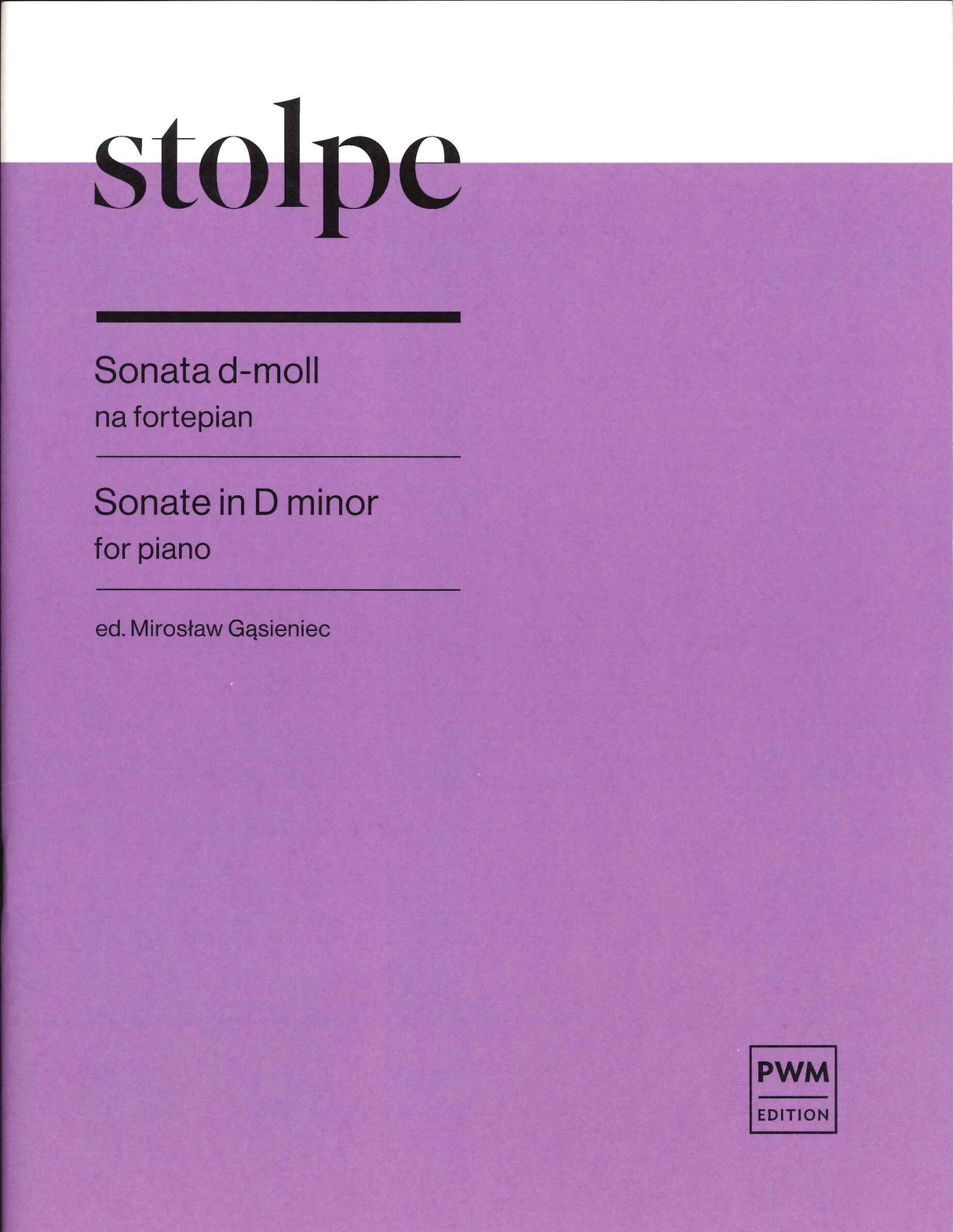 Stolpe, Sonata in d minor (PWM)
