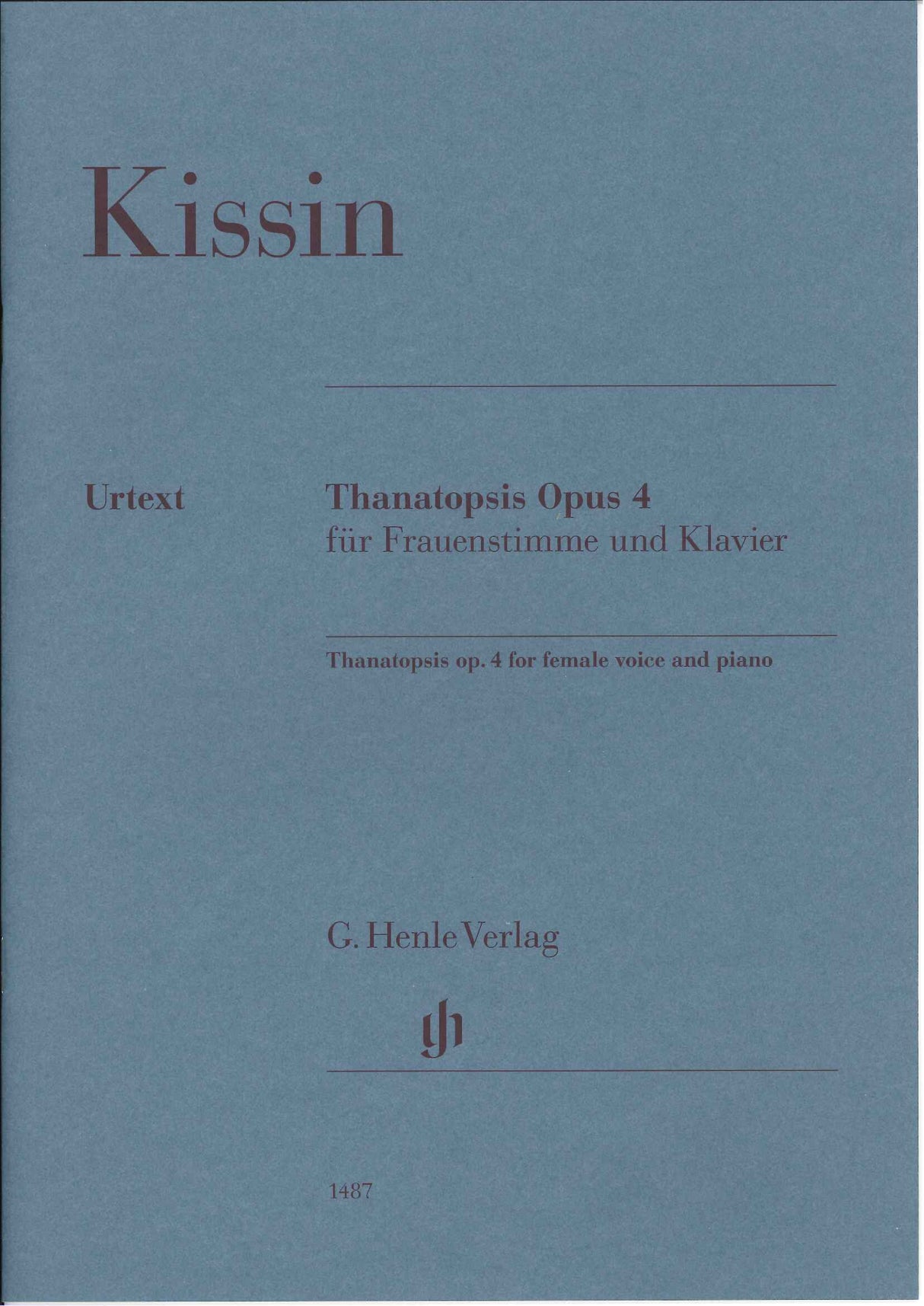 Kissin, Thanatopsis, op. 4 [E] (Henle)