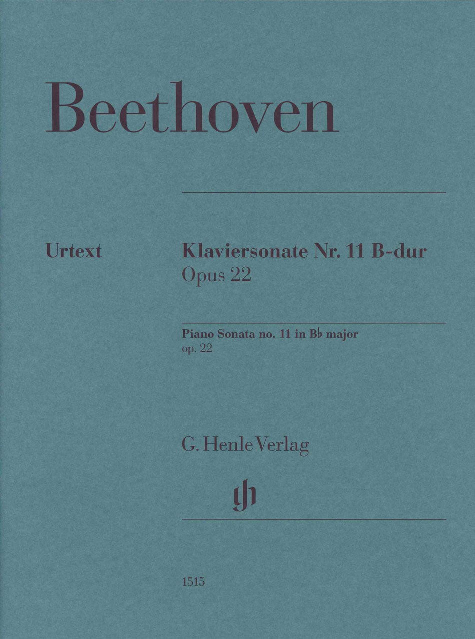 Beethoven, Sonata No. 11 op. 22 (Gertsch (Henle)