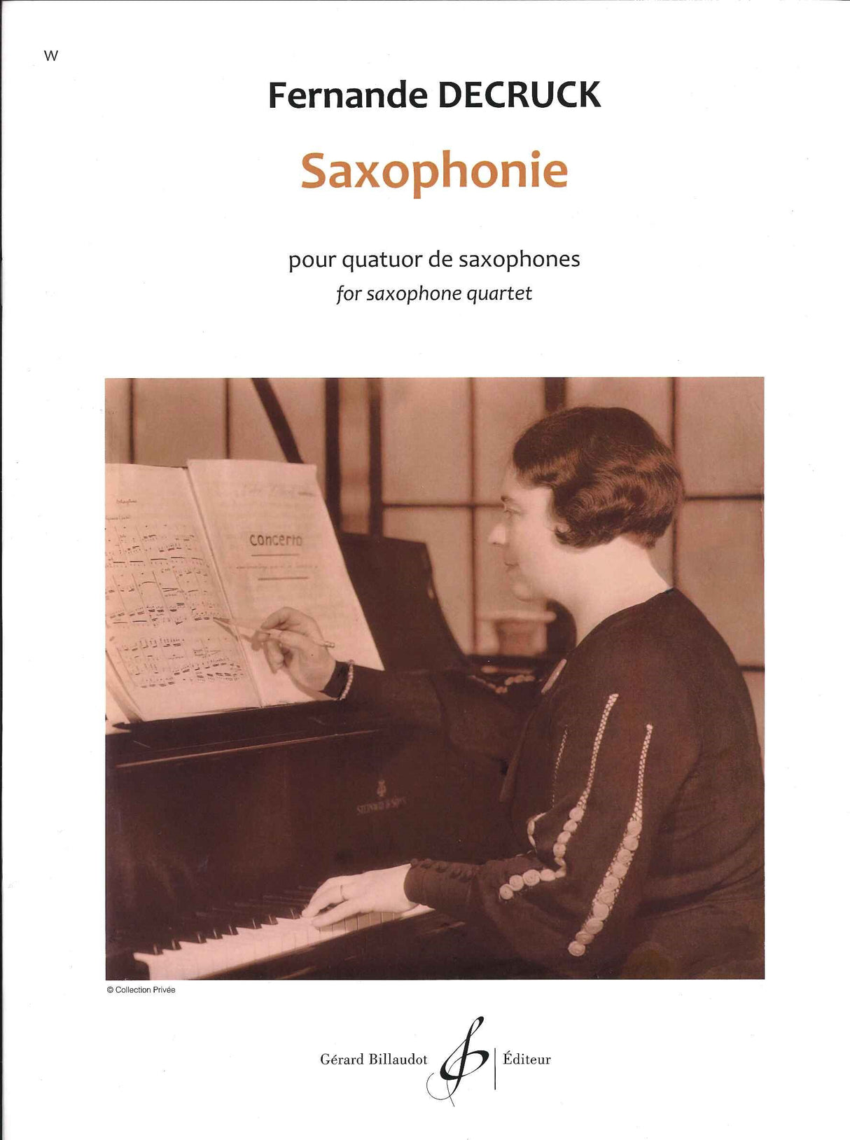 Decruck, Saxophonie (AATBr Sax) (Billaudot)