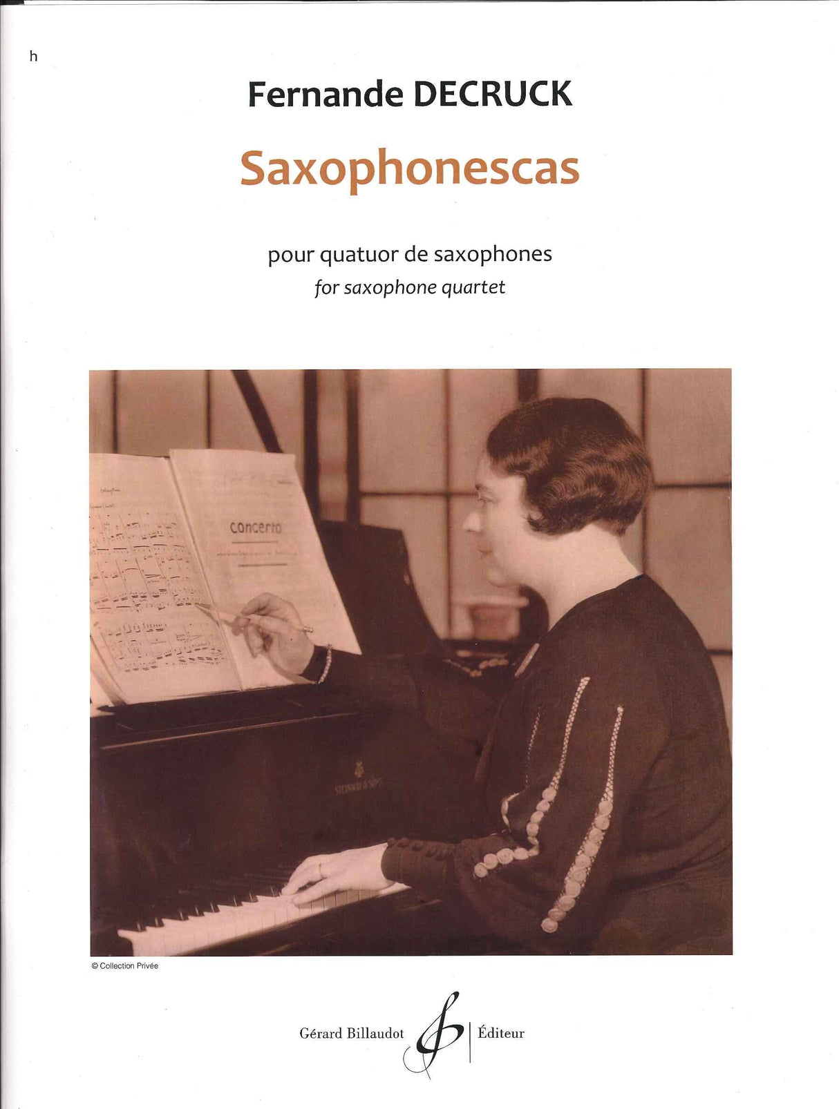 Decruck, Saxophonescas (SATBr) (Billaudot)