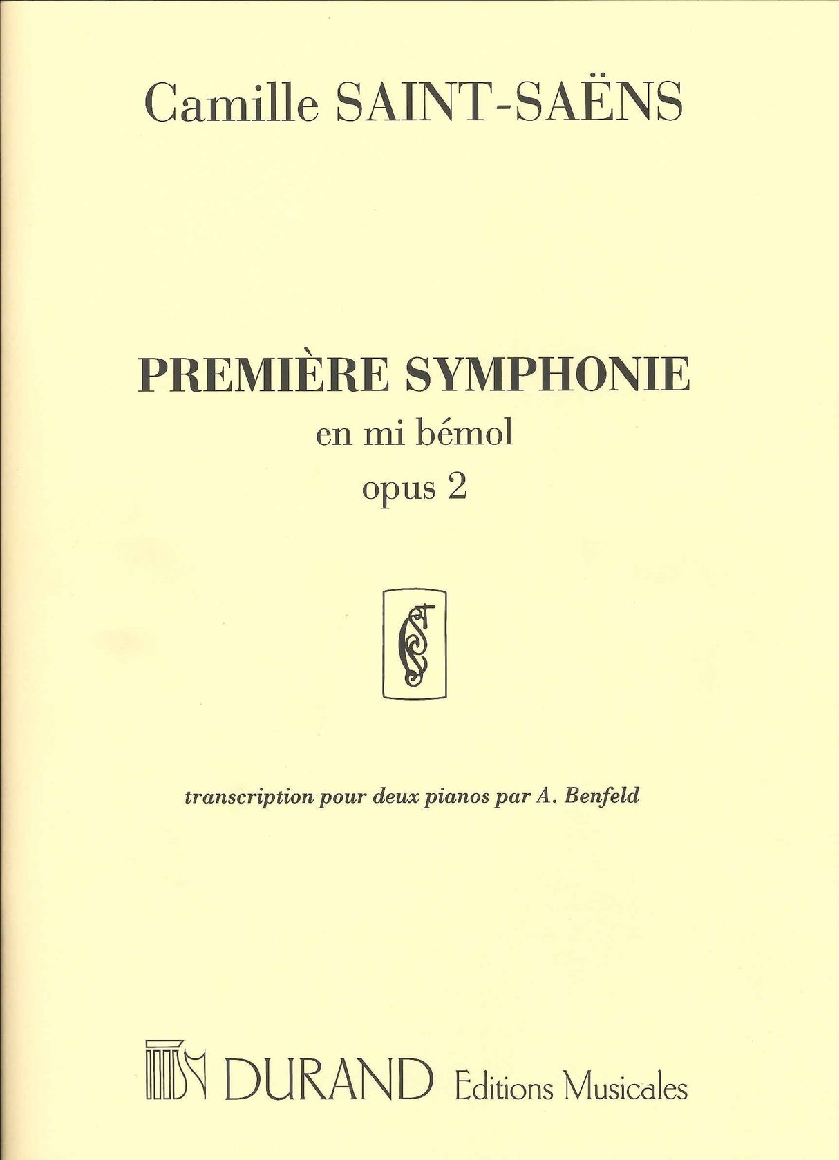 Saint-Saens, Symphony No. 1 in Eb op. 2 (Durand)