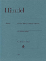 Handel, 6 Sonatas (ARec,Cemb) (Henle)