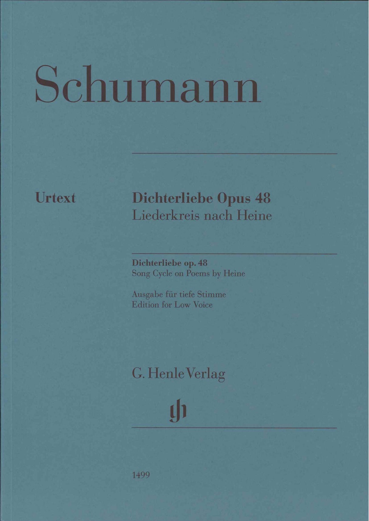 Schumann, Dichterliebe, op. 48 (L) [G] (Henle)