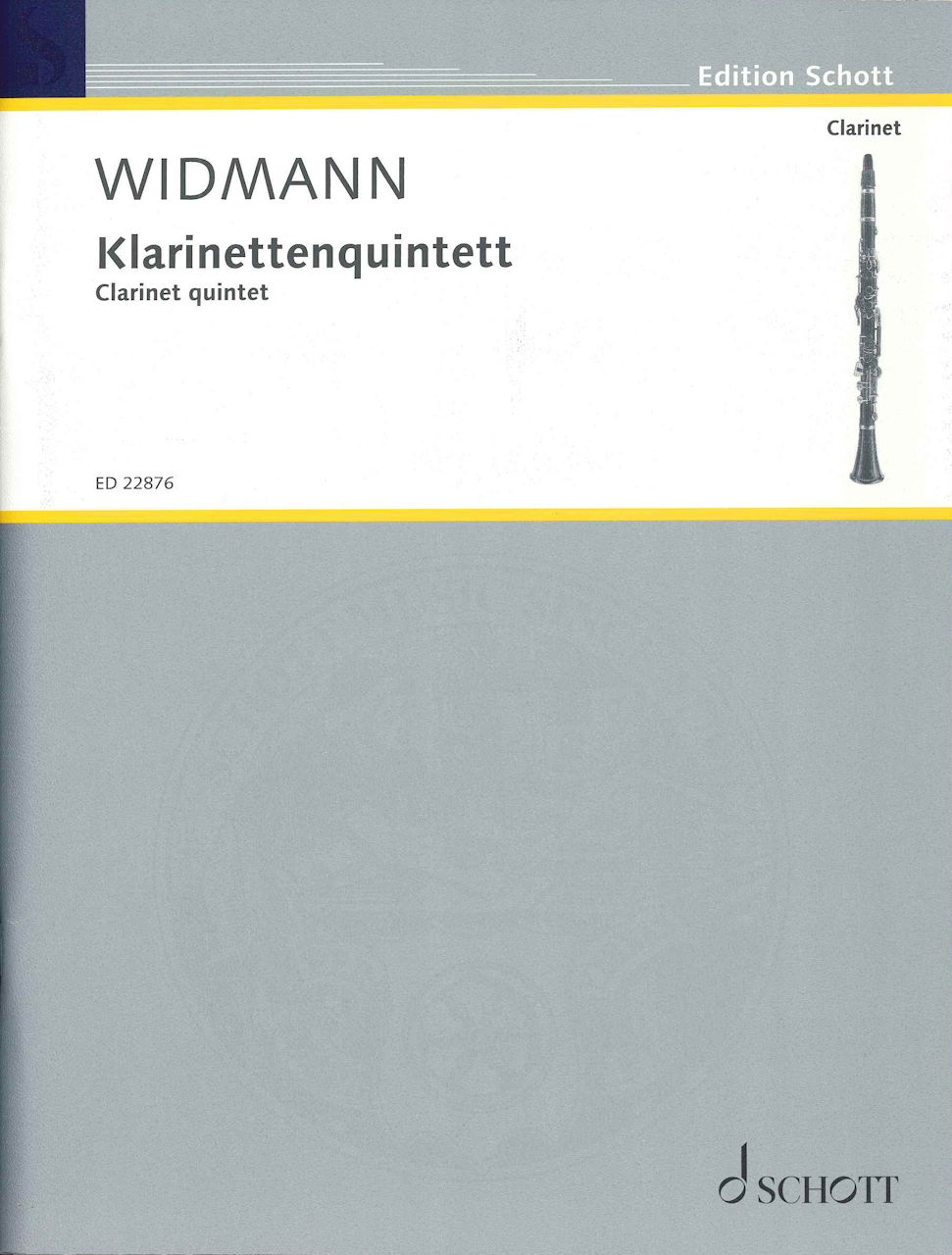 Widmann, Klarinettenquintett (Schott)