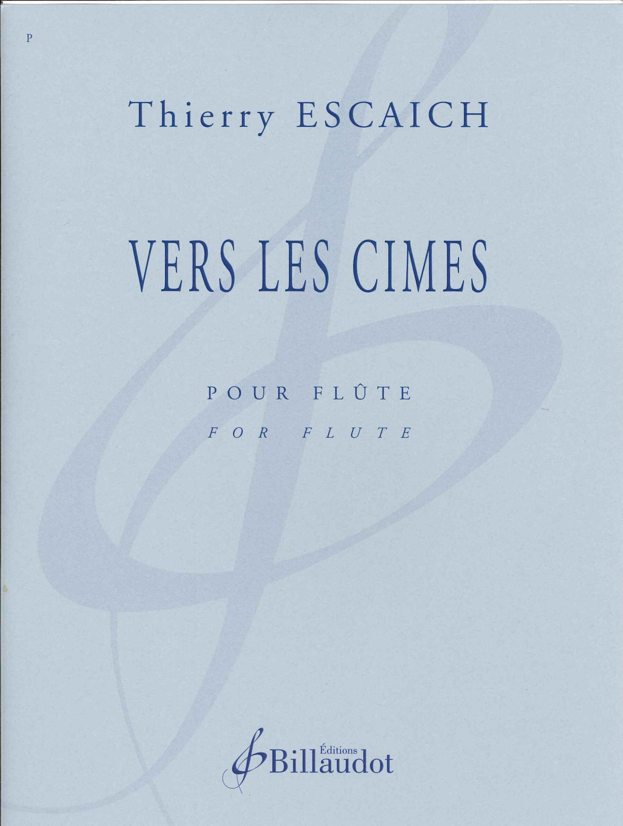 Escaich, Vers les cimes (Billaudot)