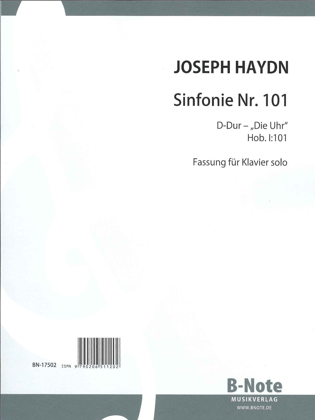 Haydn, Symphony No. 101 'Die Uhr' (B-Note)