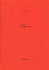 Donatoni, Clair II (1999) (Bb Cl Solo) (Ricordi)