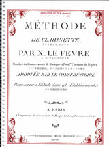 Lefevre, Methode de clarinette (IMD (International Music Diffusion))