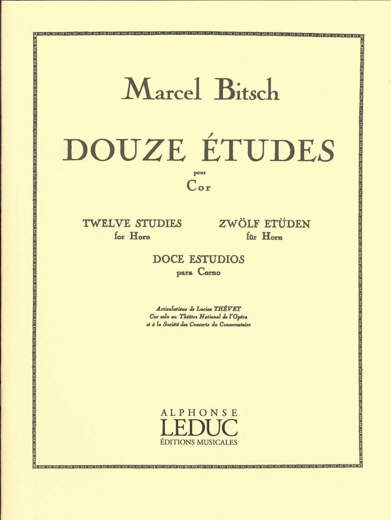 Bitsch, 12 Etudes pour cor (Leduc)
