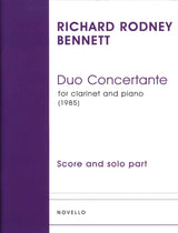 Bennett, Duo concertante (Cl,Pf) (1985) (Novello)