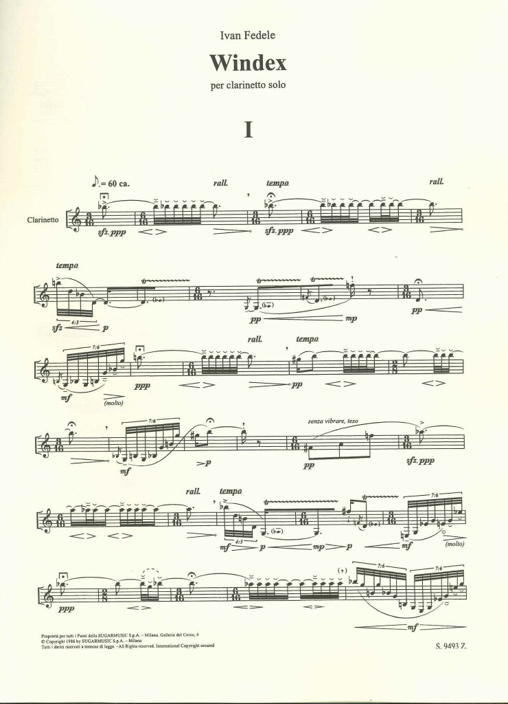 Fedele, Windex (1985) (Suvini Zerboni)