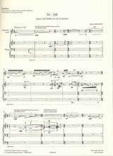 Nodaira, Si-Mi, pour clarinette et piano (Lemoine)