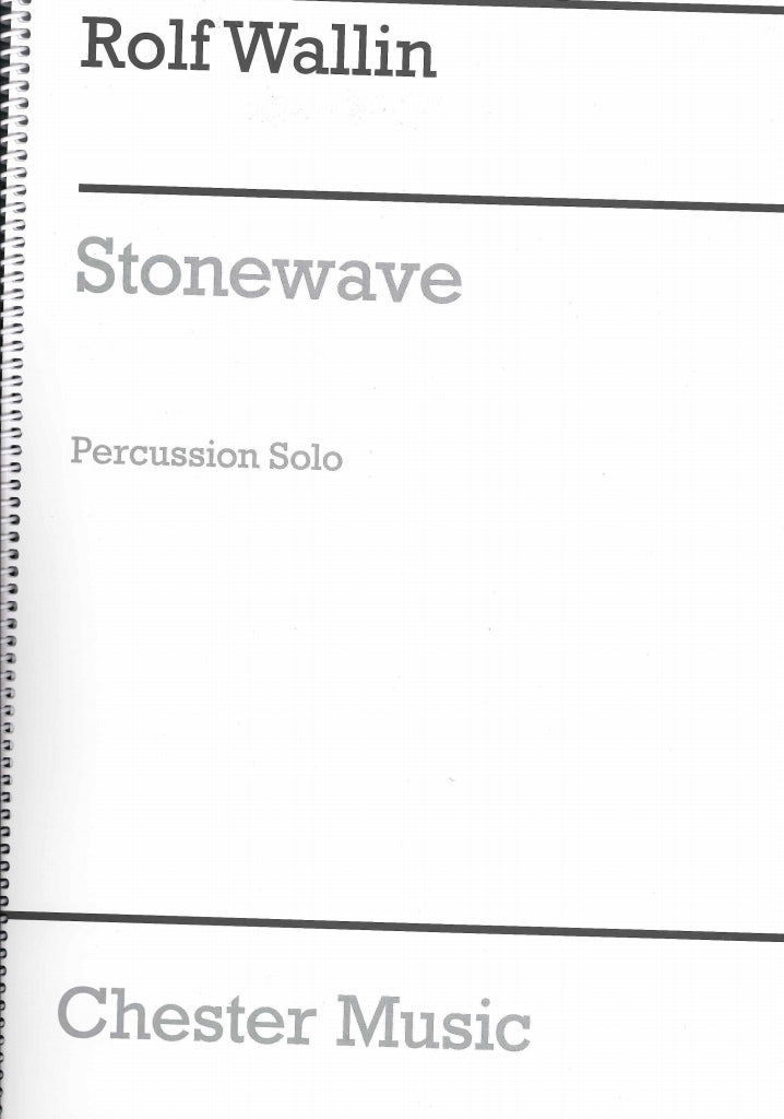 Wallin, Stonewave, for Solo Percussion (Chester)