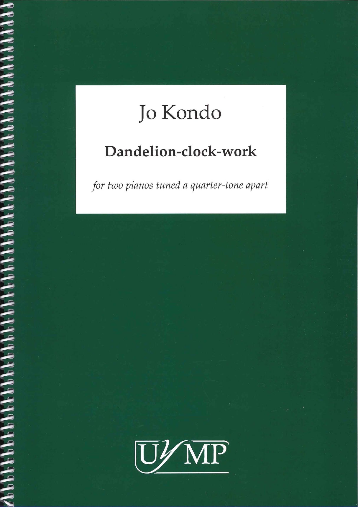 Kondo, Dandelion-clock-work (York Music Press, University of)