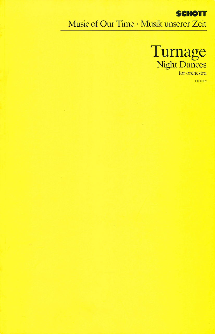 Turnage, Night Dances (1981) (Schott)