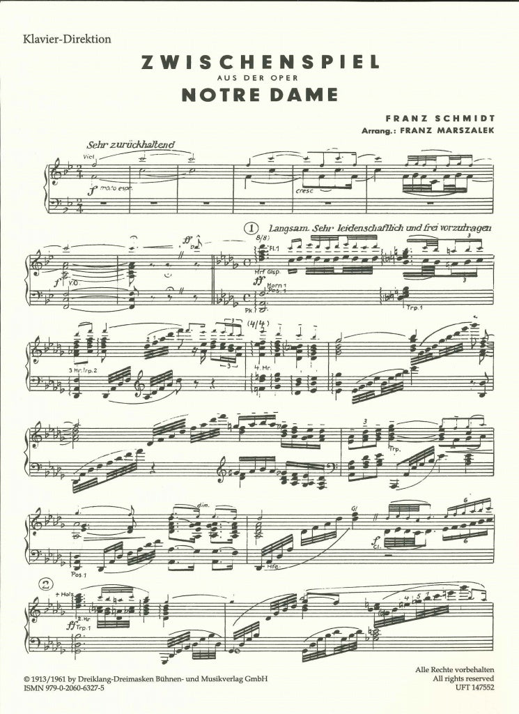 Schmidt, Notre Dame, Zwischenspiel (Dreiklang-Dreimasken)