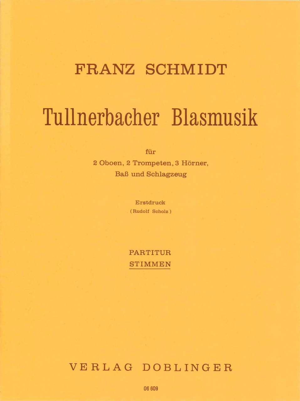 Schmidt, Tullnerbacher Blasmusik Parts (Doblinger)
