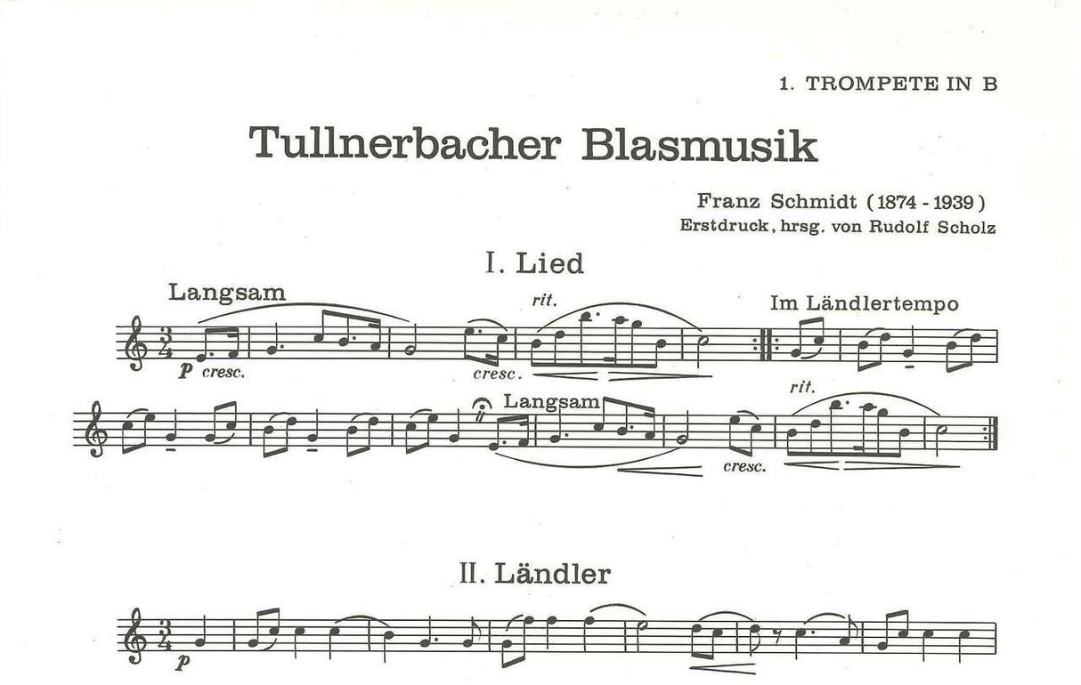 Schmidt, Tullnerbacher Blasmusik Parts (Doblinger)