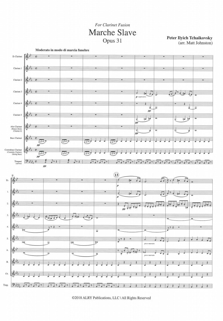 Tchaikovsky, Marche slave (Choir) (Alry Publications)