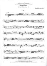 Plog, 3 Studies (2021), for Solo Trumpet (Bim)