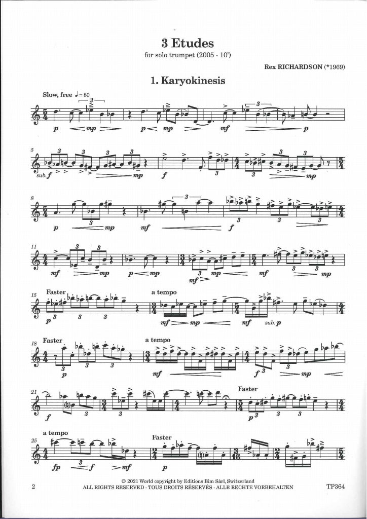 Richardson, 3 Etudes (2005) (Bim)