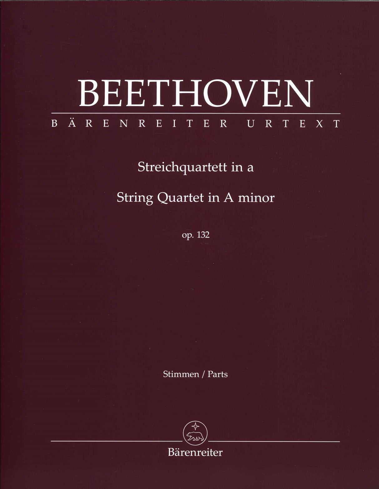 Beethoven, String Quartet op. 132 (Barenreiter)