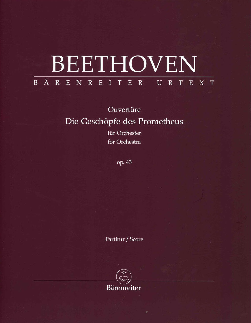 Beethoven, Prometheus Ov Full Score (Barenreiter)