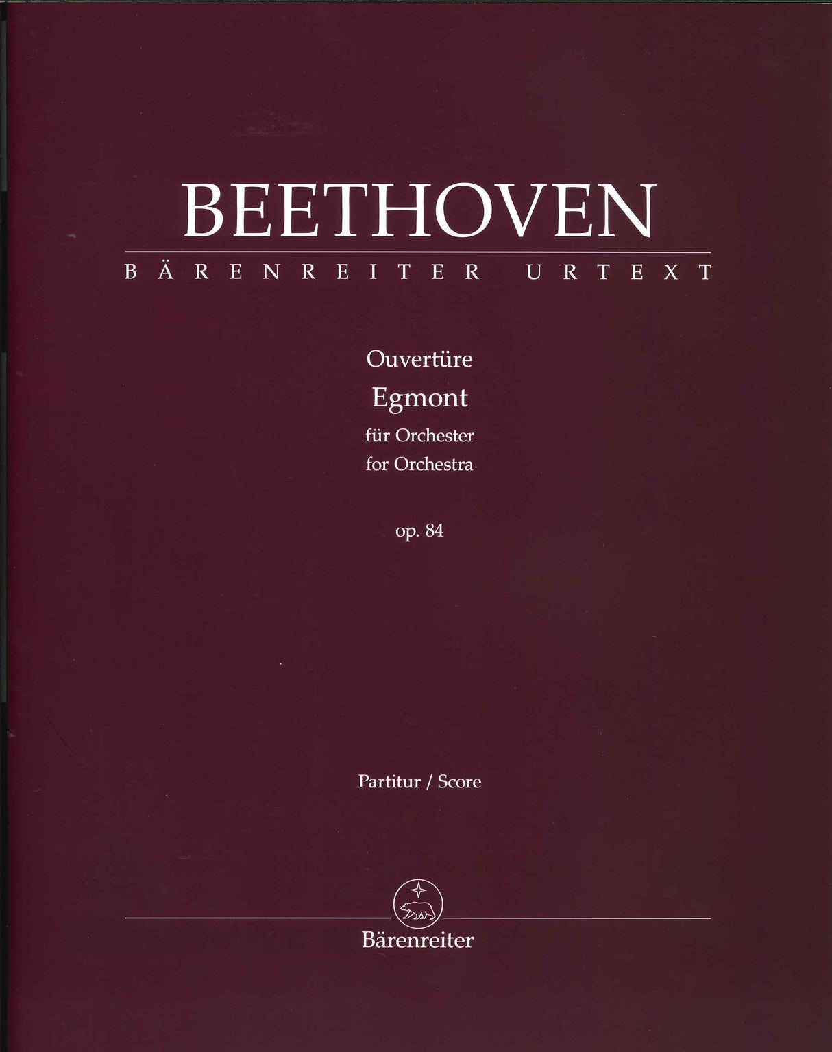 Beethoven, Egmont Ov Full Score (Barenreiter)