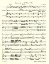 Vivaldi, Concerto RV 531 in g (2Vc,Pf) (Barenreiter)