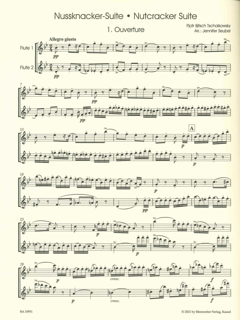 Tchaikovsky, Nutcracker Suite (2Fl) (Barenreiter)