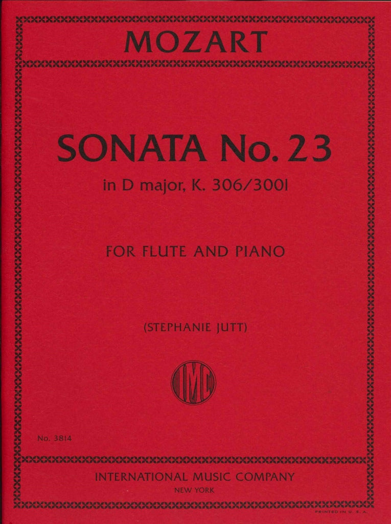 Mozart, Sonata KV 306(300l) in D (IMC)