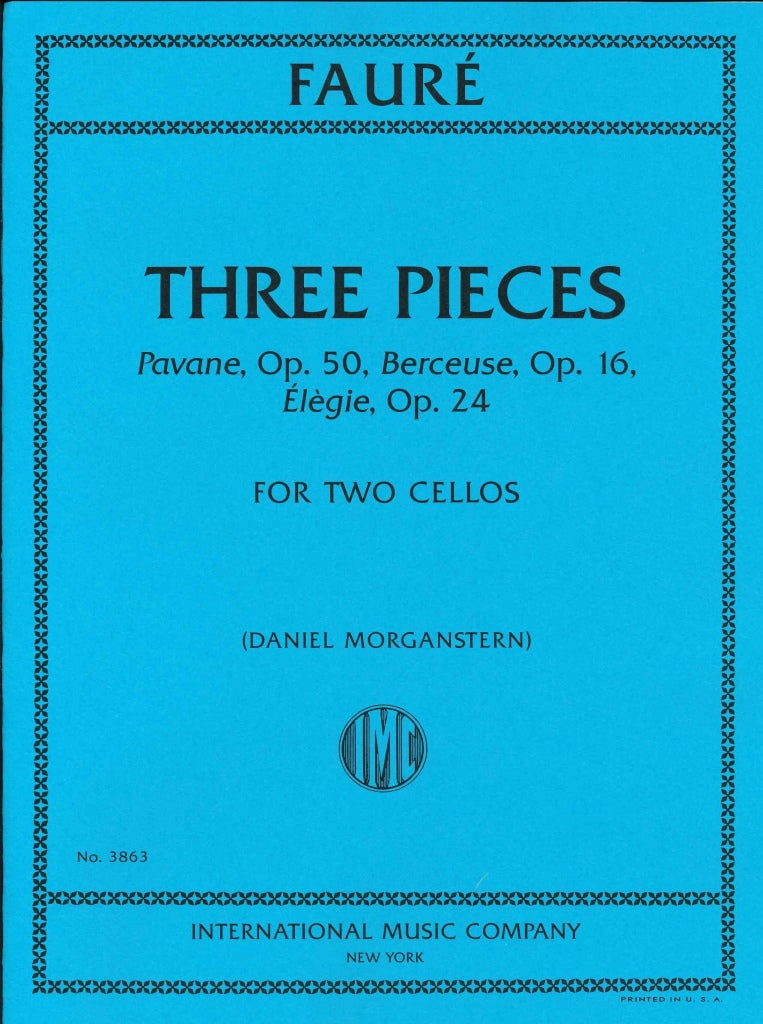 Faure, 3 Pieces op. 16, 24, 50 (2Vc) (IMC)