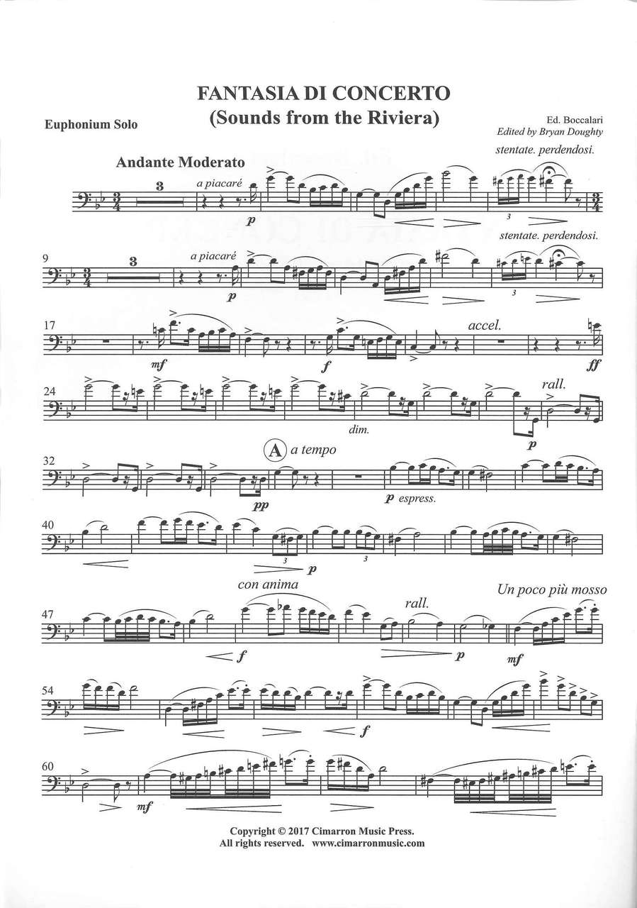 Boccalari, Fantasia di Concerto (Doughty (Cimarron Music Press)